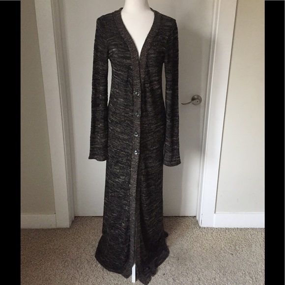 dress length cardigan